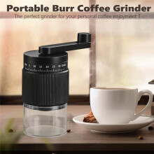 Coffee Grinder Small Coffee Grinder Hand-Cranked Coffee Machine with 30 Adjustable Settings for Home Travel Camping B