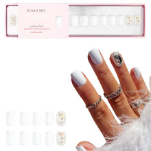 Kiara Sky XPRESS PRO 100% Acrylnägel - Sofortige Salonqualität, Langanhaltend, 30 Teile Set, Quadrat Kurz