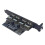 Carte D'Extension USB PCIE Double 9 Broches Vers 4  USB 2.0 pour Ordinateur de Bureau Windows 10/11 4