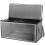 2PCS Quilt Organizer Box Foldable Portable Closet Stackable Bins Non Woven Clothes Storage Blankets Collecting Case-Gray 1