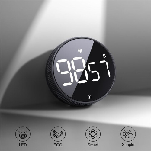 Kitchen Timer with LED Digital Display  Efficana for Home Classroom Gym Office, Brightness Adjustable Timer 1