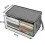 2PCS Quilt Organizer Box Foldable Portable Closet Stackable Bins Non Woven Clothes Storage Blankets Collecting Case-Gray 7