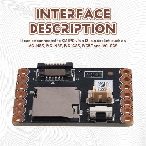 12Pin Support Tf Card Storage Wifi Multi-Function Expansion Board for Xm Network Module Camera Security Protection