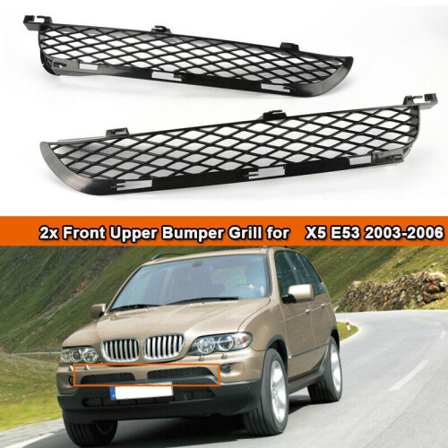 Voor  X5 E53 2003-2006 Facelift Front Grille Bovenste Bumper Mesh Grill 1