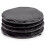 4 PCS Round Slate Black Coasters Handmade Coasters for Drinks, Beverages, Wine Glasses 1