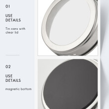 10Pcs/Set Clear Lid Magnetic Stainless Steel Spice Jar Sauce Pepper Seasoning Storage Container Kitchen Houseware