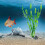 Piante di Plastica Decorative Artificiali per Acquario nel Plastica da 20 Pezzi (20 Pezzi Verde) 9