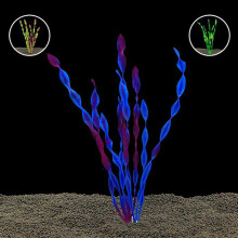 20 StüCk KüNstliche Dekorative Plastik Aquarium Aquarium Dekoration Plastik Pflanzen (20 StüCk GrüN)