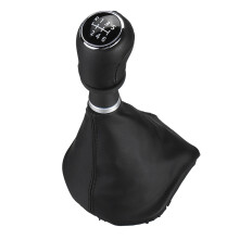 6-Växlad Växelspaksknopp Läder Damask Boot Cover Skifter Spak Handtag Stick för -Transporter T6 Caravelle 2015+