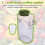 1LCold Brew Coffee Maker,Heavy Duty Coffee Jar with Handle,LeakProof Lid,Ideal for Cold Coffee Brewing,Kitchen Essential 3