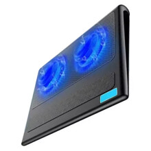 Laptop Cooler Base Metal Mesh Gaming Laptop Stand 2 Fans USB Interface Air-Cooled Silent Cooling Device