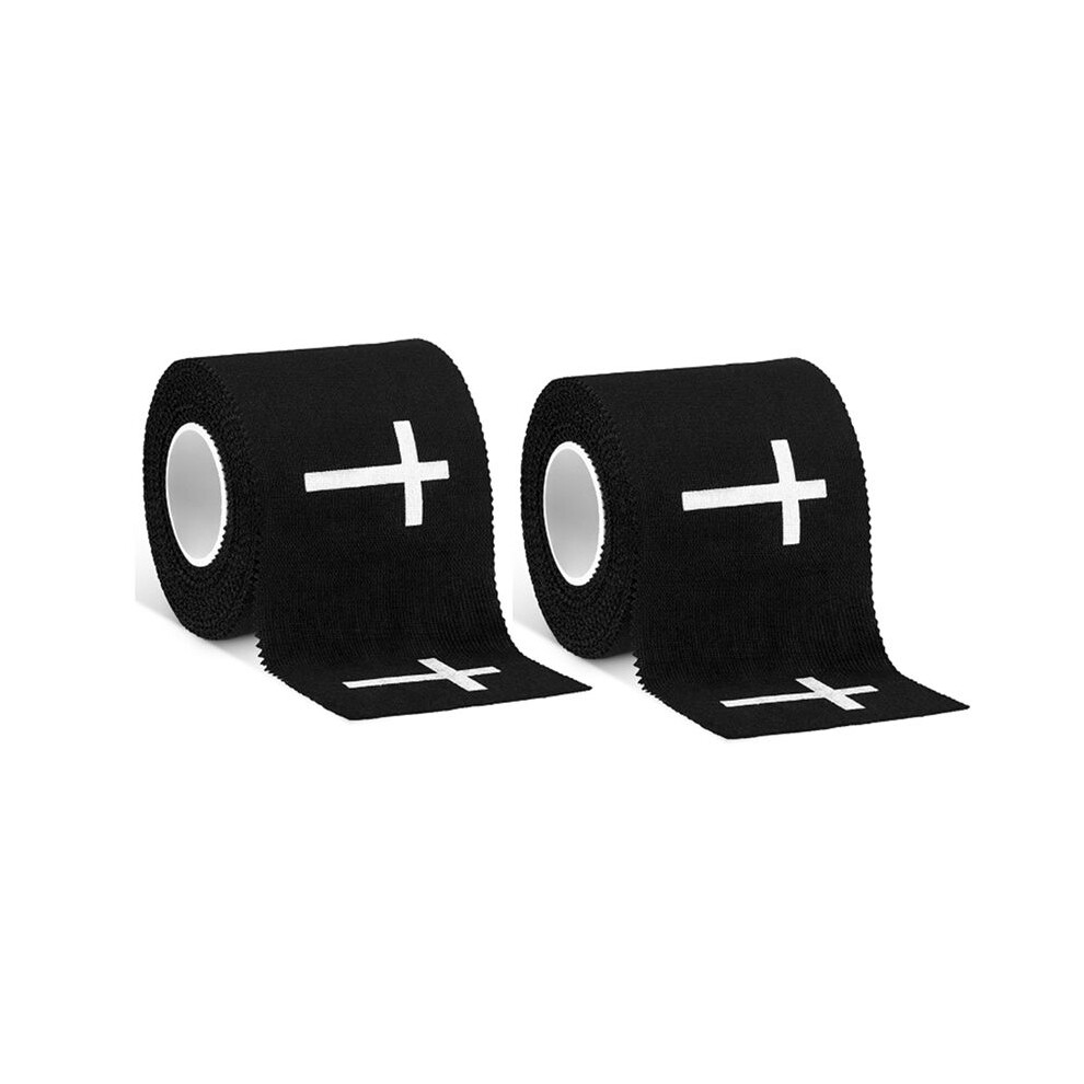 2pc Roll Christian Athletic Tape 2IN X 23FT Cotton Sport Tape Wrist Ankle Tape for Sports Tennis Boxing Athlete