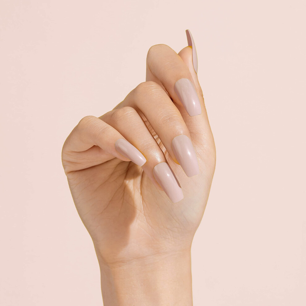 Goldfinger Gold Finger Gel Glam Color Nail Full Cover False Nails Glue On Fake Nails Long