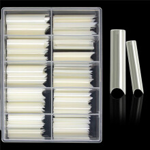 Yimart Lange C Gebogen Valse Nageltips - 200pcs XL C Curve Kunstnagels