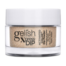 Gelish Xpress Powder Dip Collection (Bronzed) Gold Nail Dip Powder, Vibrant Color, Professional Quality, High Shine, Chip-Resistant, 0.3 ounce.