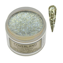 Tones Coverland Acryl Nagelpulver "Zerschlagenes Gold" - Limitierte Edition für Nageldesign