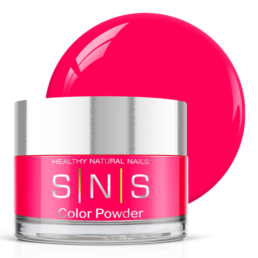 Sns Healthy Natural Pink,Red Sns Nail Dip Powder Colors, Gelous Color Dipping Powder - Scorpio Punk (Pink, Red Neon) - Long-Lasting Dip Nail Colors For Healthier Nail Beds - Nail