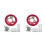 2Ensembles Rotatifs Acier Durable Vis Incluses Couleurs 10