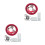 2Ensembles Rotatifs Acier Durable Vis Incluses Couleurs 5