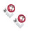 2Ensembles Rotatifs Acier Durable Vis Incluses Couleurs 4