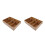 2Pièces Rangement Bois Multi-Grilles Organiseur 10