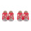 2Paires Chaussures Bébé Rouge Confortables Material Antidérapant 7