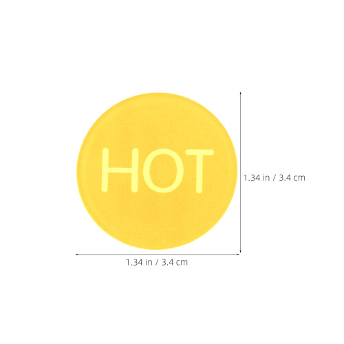 4Pièces Stickers Acryliques Eau Chaude Froid Autoadhésifs Pour Robinet 1
