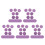 140Pièces Ensemble Papier Abrasif Violet, Ponçage Et Auto Durable 5