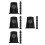 24Pièces Trou Son Guitare Noir ABS Protection Durable 10