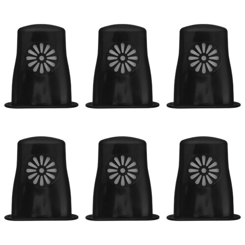 24Pièces Trou Son Guitare Noir ABS Protection Durable 2