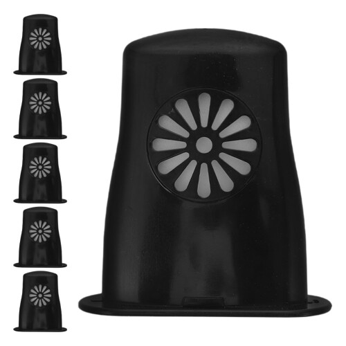 24Pièces Trou Son Guitare Noir ABS Protection Durable 1