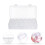 2Sets Practical White Plastic Bottle Container with 18 Compartments 8