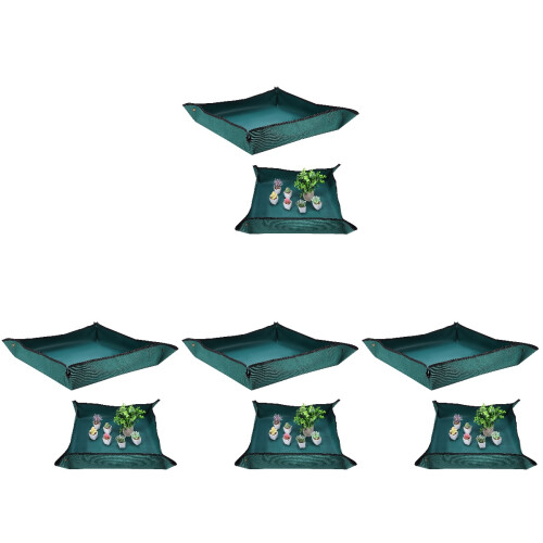4Pièces Pour Rempotage Plantes Vert Durable Pliable 1
