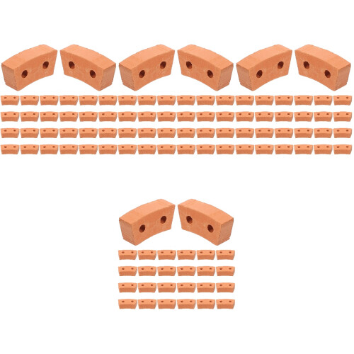 120Pièces Mini En Terre Cuite Khaki Pour Miniatures 2