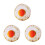 3Pièces Pour Animaux Œuf Au Plat Multicolores Douces 4