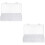 2Sets Practical White Plastic Bottle Container with 18 Compartments 6