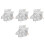 4Pairs Aluminum Foil Welding Shoe Protector Covers Silver Durable Use 6