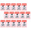 200Pièces Stickers Avertissement Facile Pose Couleurs Assorties 2
