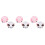 6Pièces Bonnets De Bain Cartoon Étanches PVC Pour Multicolores 5