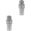 2Pièces Connecteurs Hydrauliques Vite- Acier Carbone Argenté 4