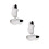 2Paires Chaussures De Hommes Blanches Respirant PU 11