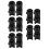 20Pièces Pièces De Rechange Noires Pour Accessoires Shooter 6