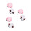 6Pièces Bonnets De Bain Cartoon Étanches PVC Pour Multicolores 4