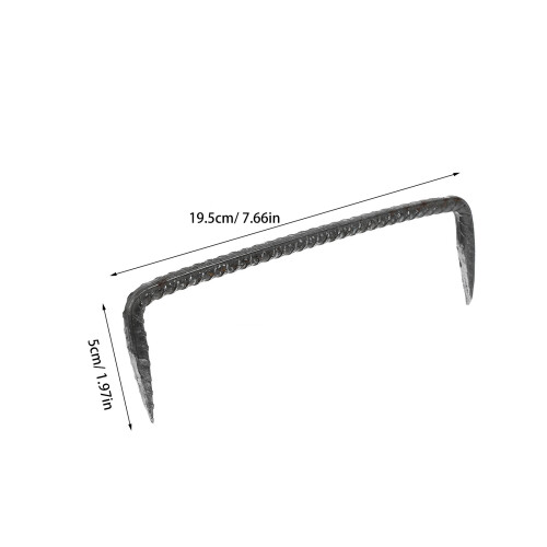 2Pièces Menuiserie Acier Double Pointe Fixation Renforcée 1