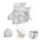 4Pairs Aluminum Foil Welding Shoe Protector Covers Silver Durable Use 10