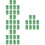 Laine Vert Pour Décoration Tapis DIY 7