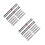 20Pièces Règle Couture ABS Aluminium Mesure Multicouleur 5