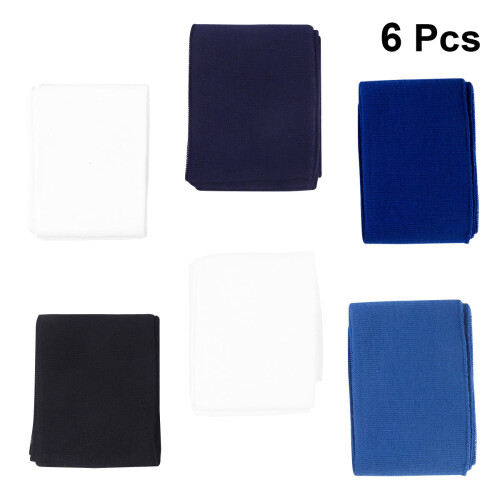 12Pièces Bande Tricotée Élastique Colorée Pour Cols 2