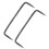 2Pièces Menuiserie Acier Double Pointe Fixation Renforcée 8