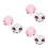 6Pièces Bonnets De Bain Cartoon Étanches PVC Pour Multicolores 6